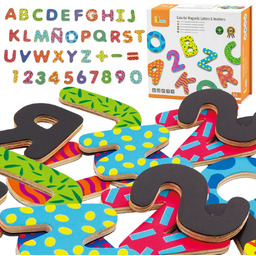 Viga Toys Viga Drewniany Zestaw Magnetyczny Literki