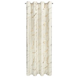 Eurofirany Zasłona gotowa Molly 140x250 kremowa złota welurowa