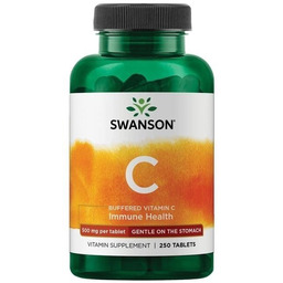 Suplement diety, Swanson, Witamina C 500 buforowana, 250