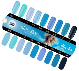 Wzornik Molly Nails Blue Sky połysk i mat