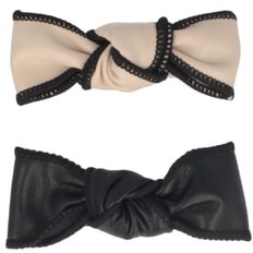 Solida Haarclips ze skórzanymi kokardkami Ozdoby do włosów