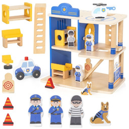 Viga Toys Viga Drewniany Komisariat Policji Radiowóz 3