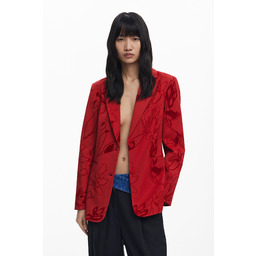 Marynarka z detalami z aksamitu