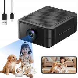 Mini Kamera Wifi 1080P Z Czujnikiem Ruchu Bateria