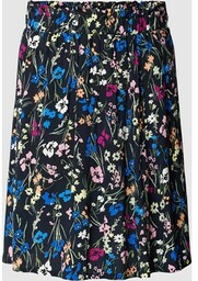 Spódnica mini z wiskozy z kwiatowym wzorem