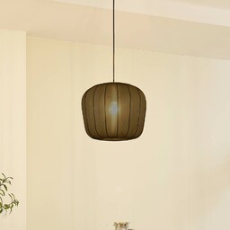 Lampa wisząca Helin marki Lindby, czarna, Ø 35