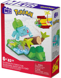 Bulbasaur Klocki Pokemon Leśna Zabawa Mega Construx