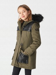 Reserved Parka ocieplana z kapturem roz 116 cm