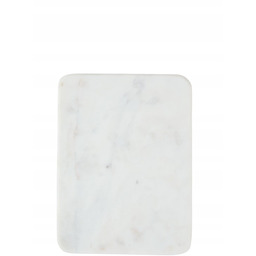 Deska do krojenia Barr, marmurowa, biała, Madam Stoltz