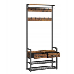 Wieszak garderoba przedpokój Z Siedzskiem i półkami