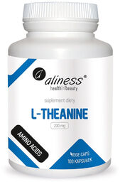 Aliness L-Theanine, L-teanina 200 mg, 100 kapsułek vege