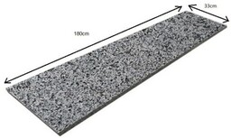 Stopnica granitowa Dark Grey New G654 płomieniowana 180x33x2