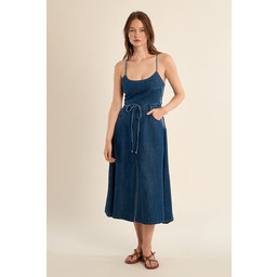 abiti damskie molly bracken e1707bep denim niebieski