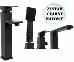 TERZO zestaw Bateria Wannowa 3 Otworowa + umywalkowa