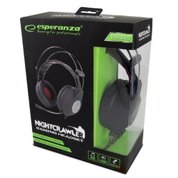 Esperanza Słuchawki z mikrofonem gaming Nightcrawler