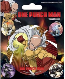 One Punch Man Naklejka winylowa, wielokolorowa, 10 x
