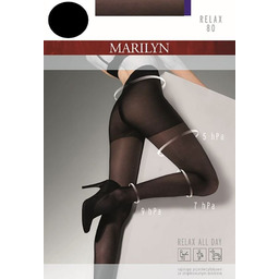 Rajstopy Przeciwżylakowe Profilaktyczne Marilyn Relax 80 Den Czarne