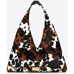 Torebka na ramię ze skóry naturalnej w zwierzęcy