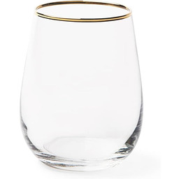 Excelsa 65372 Gold Set 6 Szklanka Woda, Szkło