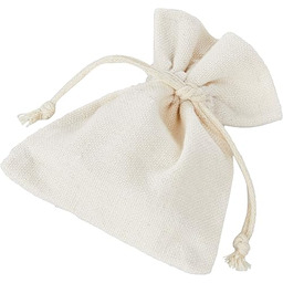 Mopec A240.23 bawełniany woreczek w kolorze kości słoniowej,