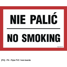 - Nie palić / No smoking 800x400
