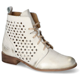 Botki Nicole 2874/004 Złote przecierane