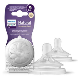 AVENT Smoczek na butelkę NATURAL RESPONSE 6m+