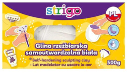 Glina rzeźbiarska biała 500g STRIGO