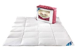 Kołdra puchowa 160x200 Złota Biza 1200g biała naturalny
