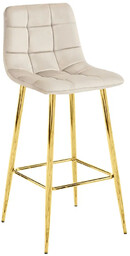 Elior Beżowy hoker welurowy glamour L0-C55