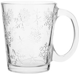 Szklany kubek Altom Płatki śniegu 300 ml