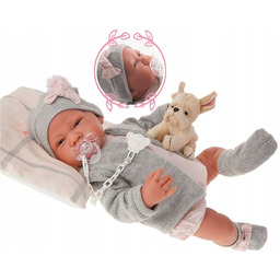 Hiszpańska lalka bobas Antonio Juan Nacida Gris 40cm