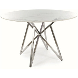 Stół Murano Biały Połysk Średnica 120 cm