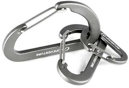 Zestaw karabinków Lifeventure Karabiners 3 Pack stalowy