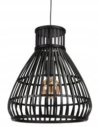 Lampa Sufitowa Wisząca Czarna Jysk Karlsson Bambus
