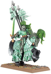 The green knight, kingdom of bretonnia, warhammer the
