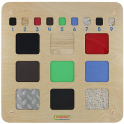 Masterkidz Tablica Edukacyjna Rozpoznawanie Materiałów Faktur Zmysł Dotyku