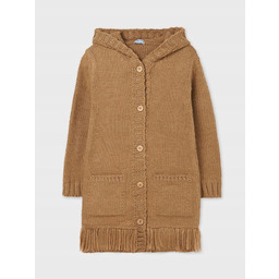 7357-80 Mayoral Długi sweter akrylowy z frędzlami rozm