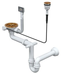 QUADRON Odpływ PUSH TO OPEN 3 1/2"