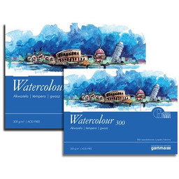 Papier do akwareli, blok 34x46 cm, 10 arkuszy