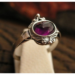 NEVA - srebrny pierścionek z ametystem