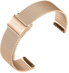 Bransoleta - siatka mesh RUBICON - 20mm różowozłota