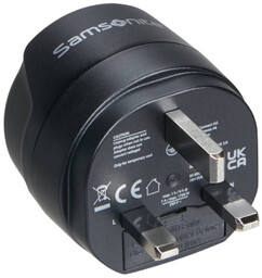 Adapter podróżny Samsonite Europe to UK - black