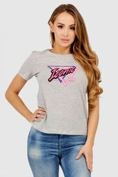 GUESS Szary t-shirt damski iconic, Rozmiar XS