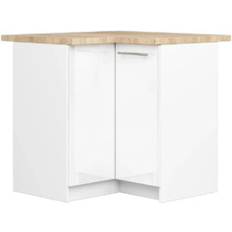 Edinos Narożna dolna szafka kuchenna w kolorze biały