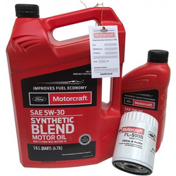 Filtr + olej Motorcraft 5W30 SYNTHETIC BLEND Lincoln