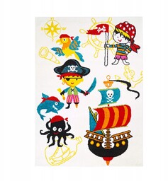 Dywan Dziecięcy Moda Kids Piraci Statek 120x160
