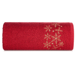 Ręcznik bożonarodzeniowy z wyhaftowaną śnieżynką i cyrkoniami R203-08