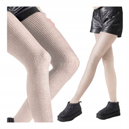 Rajstopy wełniane damskie 120 den merino Wool beżowe