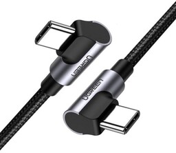 UGREEN Kabel USB-C do USB-C kątowy US323, PD,